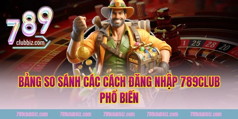 Bảng so sánh các cách đăng nhập 789club phổ biến